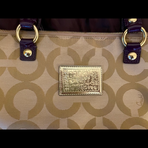 Coach Poppy Graffiti Appliqué Glam Tote - Picture 3 of 10